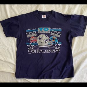 VTG Dallas Cowboys Back To Back Champs 1994 Shirt